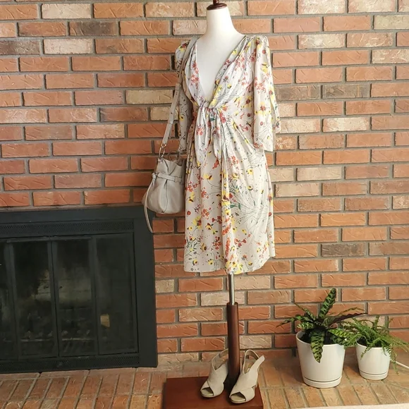 100% Silk Baraschi Floral Dress - Picture 6 of 11